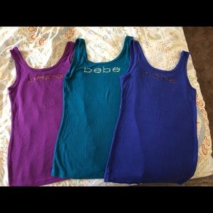 bebe tank tops